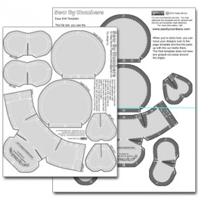 Sew By Numbers Template